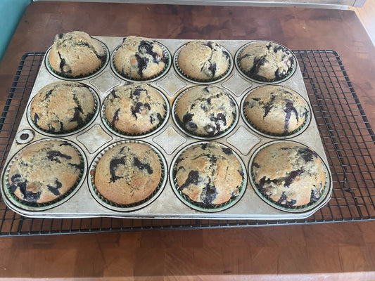 Blueberry Corn Muffins with EVOO